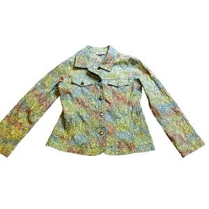 Vibrant Multicolor Jean Jacket